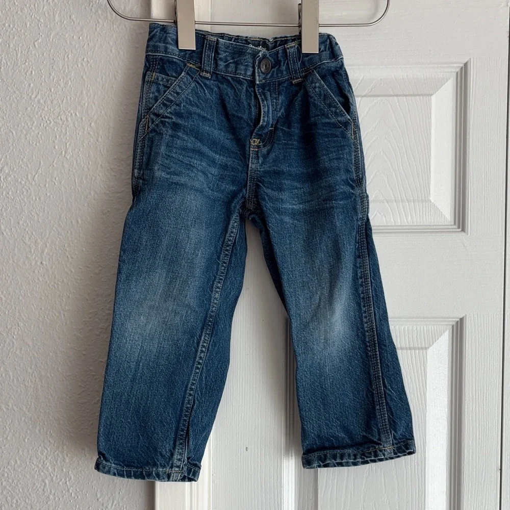 Oshkosh B’Gosh Classic Kids Carpenter Denim Jeans - Blue